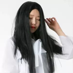 귀신분장 검정색 긴머리 처녀귀신 가발 노래방 할로윈 체육대회