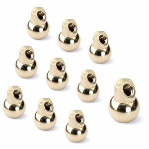 SWMIRCANT 10 PCS 15MM M6 황동 볼 Cnc 노즐, 보석 선반 나사 잠금용 경사 구멍 냉각수 조각 밀링 기계 공작 기계용 고압 절삭유 냉각 노즐