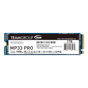 TEAMGROUP MP33 PRO 1TB SLC 캐시 3D NAND TLC NVMe 1.3 PCIe Gen3x4 M.2 2280 내장 솔리드 스테이트 드라이브 SSD(읽기 속도 최대 3500MB/s) 512TBW, 노트북 및 PC 데스크톱 TM8FPD001T0C101과 호환됨