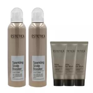 에스테티카 스파클링 스캘프 부스터 280ml 2개 + 릴렉스 헤어 마스크 100ml 3개