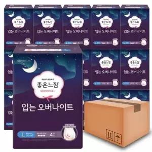 [좋은느낌] 좋은느낌 입는오버나이트 팬티형생리대 대형 4Px16팩(1박스)