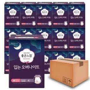 [좋은느낌] 좋은느낌 입는오버나이트 팬티형생리대 중형 4Px16팩(1박스)