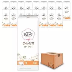 [좋은느낌] 좋은느낌 좋은순면 팬티라이너 롱 69Px18팩(1박스)