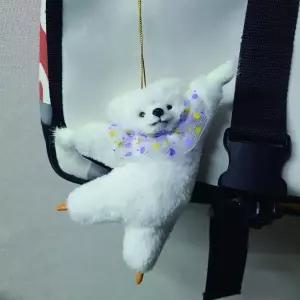 화이트 인테리어장식품 곰인형 보스턴발레곰 키링 흙인형 부엉이장식품 (WFI73OL)