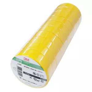 (노랑) 3M 170 고성능 전기 테이프 19mm x 10M 10개입/절연/테잎/전선/보수/수리/수선/연결/정리/배선/실내