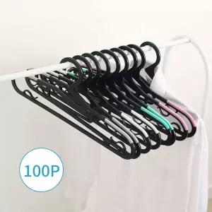 블랑 논슬립 옷걸이 100P 어깨뿔방지 정장 바지 셔츠 걸이