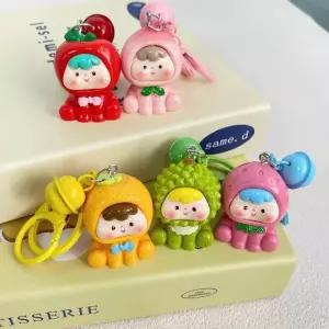 아기 과일 키링 딸기 귤 사과 복숭아 열쇠고리 단체선물 판촉물 연말선물 (WFIFKDZ)