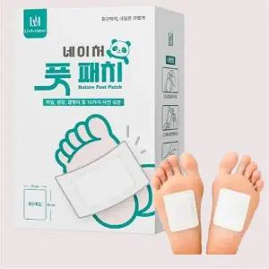 독소패치 발바닥 다리붓기 홈케어 풋패치 릴렉스 힐링 건강 60개입