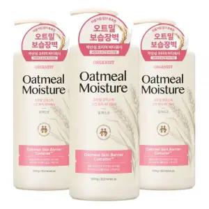 오가니스트 오트밀 모이스처 스킨 뷰티 바디워시 딥머스크향, 1kg, 3개