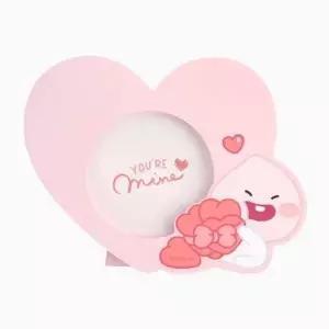 [골드스마일]카카오프렌즈 리틀프렌즈 하트 우드액자 어피치 173x133mm (1개입)