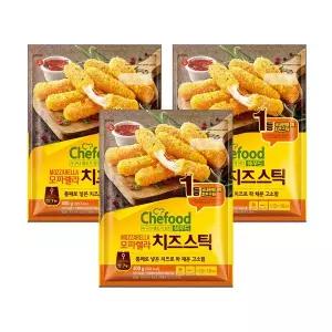 [롯데웰푸드]쉐푸드 모짜렐라 치즈스틱 400gx3개