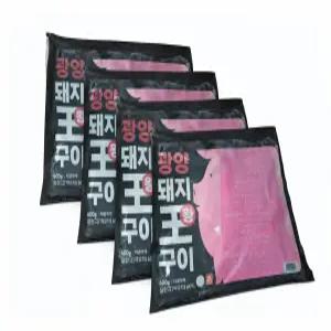 마녀바스켓 광양 칼집 돼지 양념 왕구이 600g 4팩
