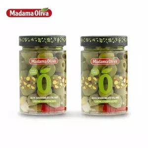 마다마올리바 피티드 그린올리브 베이비칠리 앤 레몬슬라이스 300g X 2개