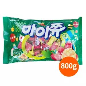 마이쮸 혼합 딸기애플망고 800g /약190개입/대용량/딸기맛/애플망고맛/캐러멜/유치원간식/과일향젤리/개별포장/학교