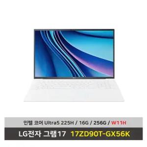 LG전자 그램17 노트북 17ZD90T-GX56K 울트라5 SSD256G/16G/Win11설치 무선마우스+패드 - KW