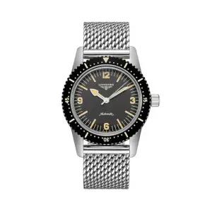 론진 L2.822.4.56.6 헤리티지 스킨 다이버 남성 메탈 오토매틱 42mm
