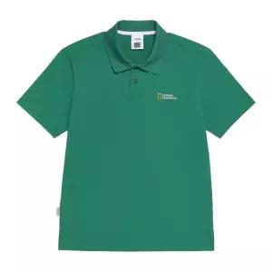 N262UPL020 카리디 피케 반팔 카라 티셔츠 GREEN HILLS