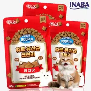 이나바 챠오 츄르 유산균 크런키 참치(60g) 6개