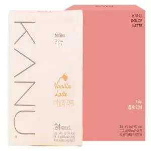 맥심 카누 바닐라라떼 24Tx1개+카누 돌체 라떼 24Tx1개 (총48T)