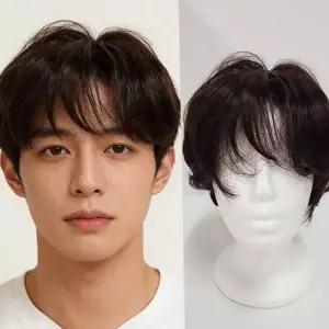 남성 통가발 통가발 데일리 웨이브 캐주얼 커트 패션 헤어