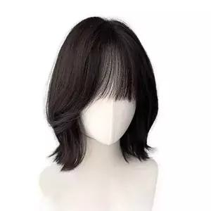 여성 가발 패션 가발 내추럴 통가발 웨이브 데일리 단발 헤어 짧은