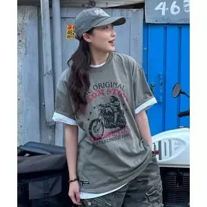 볼컴 VOLCOM 로드 라이더 오버핏 반팔티라이트 카키 VA262TS007LK 3275153