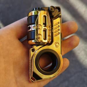 EDC 피젯 슬라이더 토이 튜닝 포크 마그네틱 푸시 에그 메카니컬 라쳇 크리스프 사운드 사이버 코어  장난