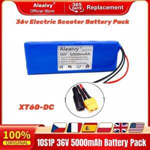 36V  10S1P 5000mAh 배터리 팩 5Ah 18650 리튬 이온 충전지 전기 자동차 자전거 스쿠터 20A BMS 500W