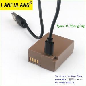 TDMW-BLC12 라이카 V-LUX 4 5(타입 번호 7741) 116) Q-P CL(타입 7323) 114)용 USB-C 포트가 있는 리튬 이