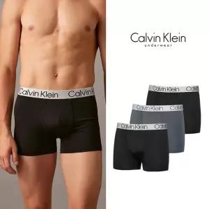 캘빈클라인 CK 남성 속옷 팬티 마이크로화이버 크로마틱 로우 라이즈 트렁크 드로즈 3장 세트