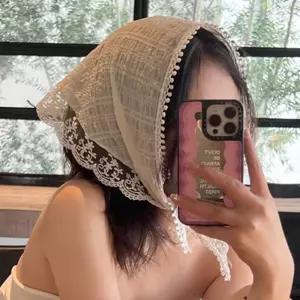 디디몰 레이스 빈티지 두건 레이스두건여름망사예쁜여성머리주방