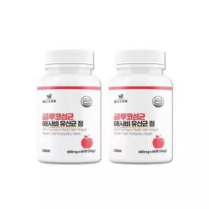 웰니스프로 글루코섬균 웰프 애사비 2박스 60정 선물세트 추석 부모님 시댁 친정 설날