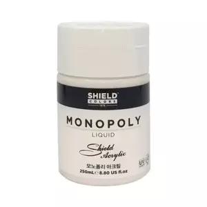 쉴드 아크릭 칼라 모노폴리 물감 250ml 600 화이트 (1개)