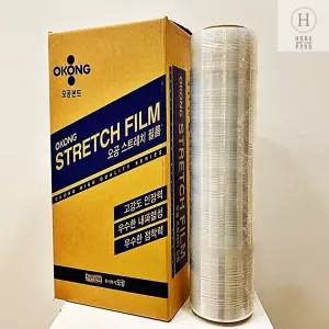 30미크론  투명포장필름 오공 스트레치필름 1롤 500MM 공업용 포장 랩 두께별 낱개 판매