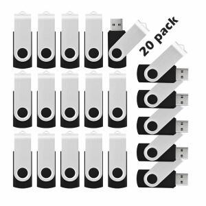 데이터 저장을 회전 드라이브 16GB 스틱 KOOTION USB 벌크 위한 플래시 20팩