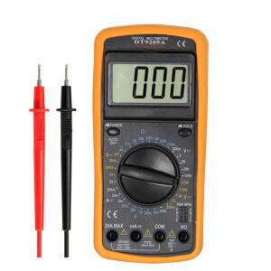 Dt9205a 전문 디지털 멀티 미터 전기 휴대용 전류계 저항 커패시턴스 Hfe 테스터 Ac Dc Lcd