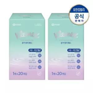 크리넥스 퓨어워터패드 1매x20개입X2개