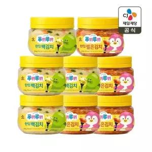 푸키루키 한입 백김치 270g x4개+썰은김치 270g x4개