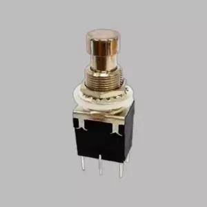 6핀 푸쉬 락 메탈 스위치 원형 12mm ON-ON (HAS0504)