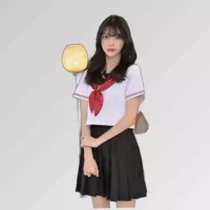 교복몰 화이트 폭스 일본여고생 세라복 세트 (반팔)