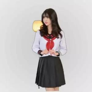 교복몰 화이트 폭스 일본여고생 세라복 세트 (긴팔)