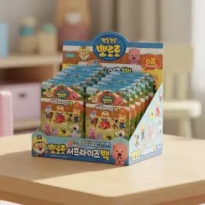 뽀로로 친구들 서프라이즈백 랜덤 미니피규어 뽑기놀이 캐릭터 미니어처 소꿉놀이 역할 장난감
