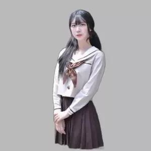 교복몰 따뜻한 브라운 일본여고생 세라복 세트 (긴팔)