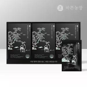 바른농장 자연방목 고함량 흑염소진액 천년 품은 원물 흑염소즙 효능 임산부 30포, 1개