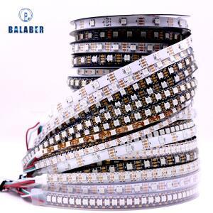 WS2812B LED 조명 DC5V WS2812 RGB LED 스트립 조명 개별 주소 지정 가능 스마트 픽셀 매직 라이트 검정 흰
