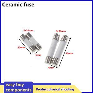 10개 세라믹 퓨즈 5x20mm 6x30mm 2CM 3CM 5X20 6X30MM 고속 블로우 튜브 250V 1A 2A 3A 4A 5A 6A 6.3A 8A