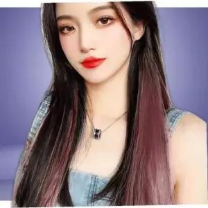 컬러 그라데이션 헤어피스 브릿지 투톤가발 포인트 5p
