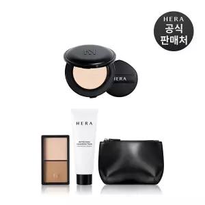[헤라][내일도착/단독]헤라 NEW 블랙 쿠션 메쉬 파우더 10g (컨투어링+클렌징+파우치)