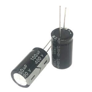 400v100uf 18x30mm 알루미늄 전해 콘덴서 400v 100uf 100mf400v 100MFD400v