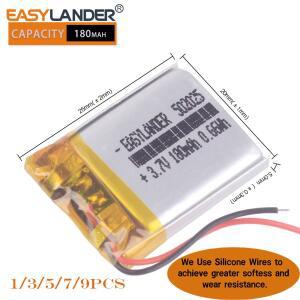 실리콘 와이어 3.7V 200mAh 502025 리튬 폴리머 Li-Po 이온 배터리 Lipo DVR Advocam FD 비디오 레코더 등